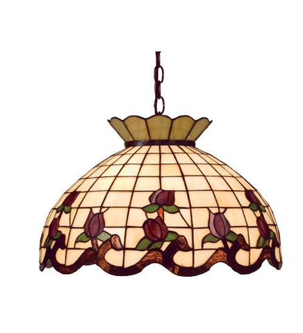 20 Inch W Roseborder Pendant Ceiling Fixture