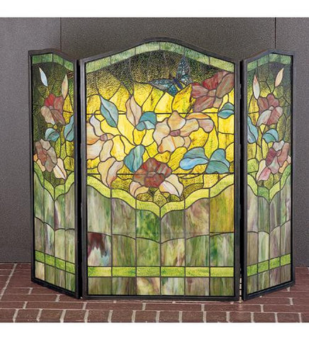 40 Inch W X 34 Inch H Butterfly Fireplace Screen Fireplace Screens