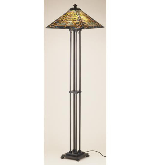 63 Inch H Knotwork Mission Floor Lamp Floor Lamps