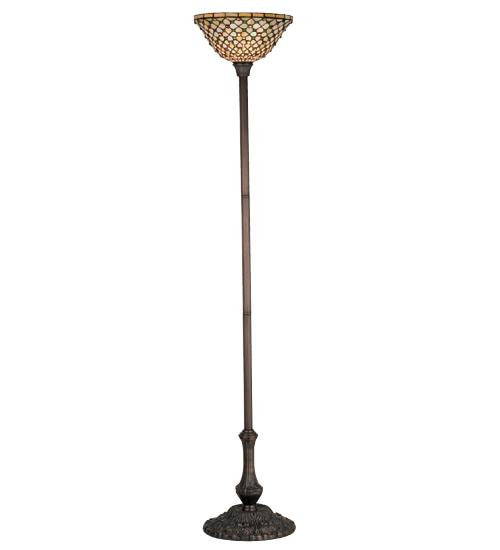 72.5 Inch H Diamond & Jewel Torchiere Floor Lamps