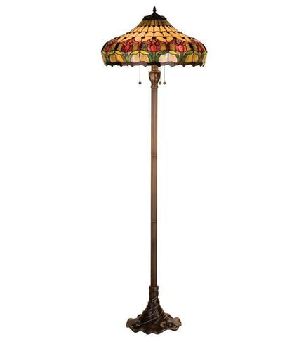 63.5 Inch H Colonial Tulip Floor Lamp Floor Lamps