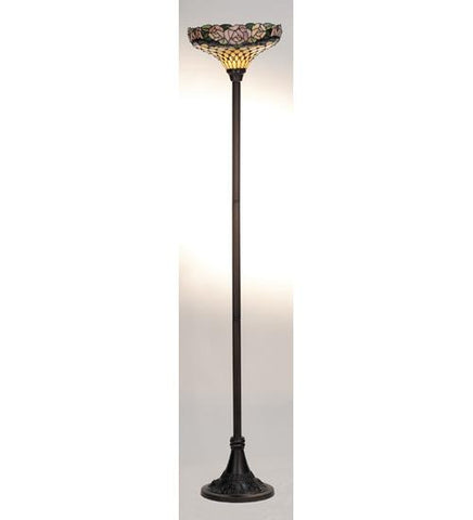 69 Inch H Jeweled Rose Torchiere Floor Lamps