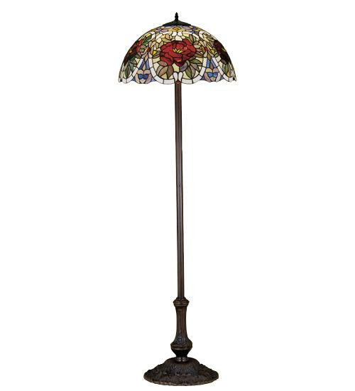 63 Inch H Renaissance Rose Floor Lamp Floor Lamps