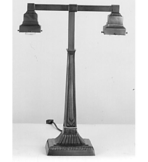 19.5 Inch 2 Arm (14 Inch W) Mission Base-2 Inch Fitter Lamp Bases And Fixture Hardware