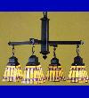 24 Inch W X 17 Inch H 4 Lt Hanging Mission Lamp Bases And Fixture Hardware