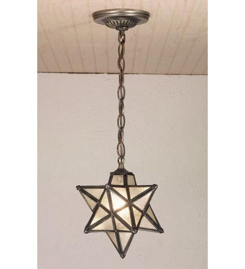 9 Inch W Moravian Star Mini Pendant Outdoor Lighting