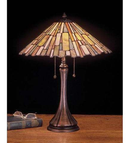 23 Inch H Jadestone Delta Table Lamp Table Lamps