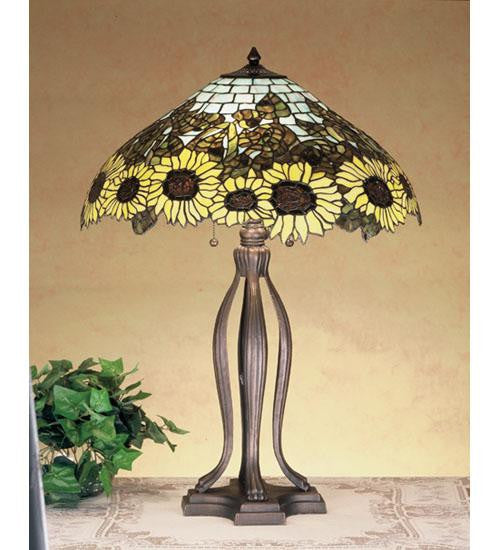 30 Inch H Wild Sunflower Table Lamp Table Lamps