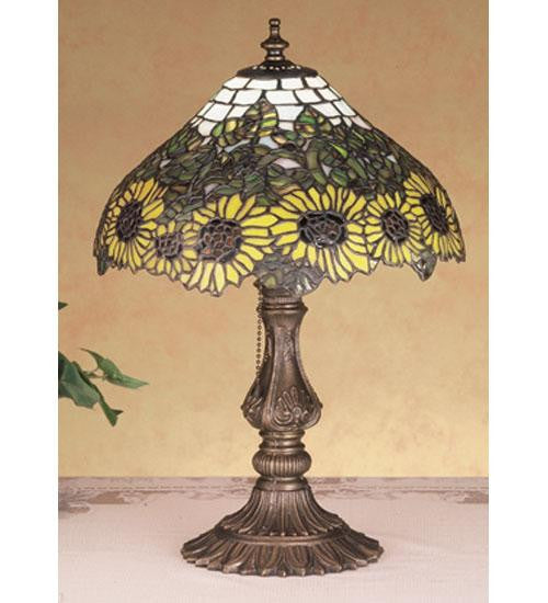 16.5 Inch H Wild Sunflower Accent Lamp Table Lamps