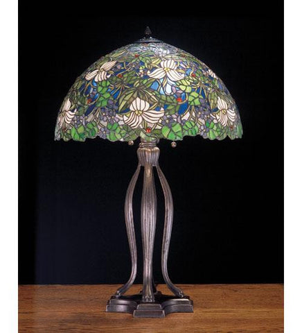 30 Inch H Trillium & Violet Table Lamp Table Lamps