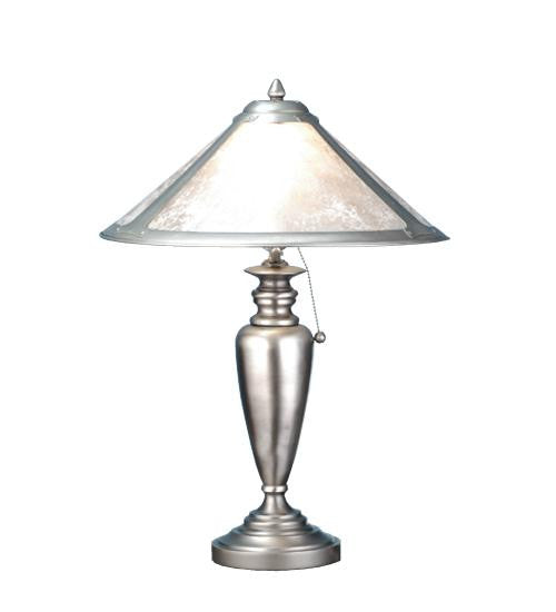 23 Inch H Van Erp Silver Mica Table Lamp Table Lamps