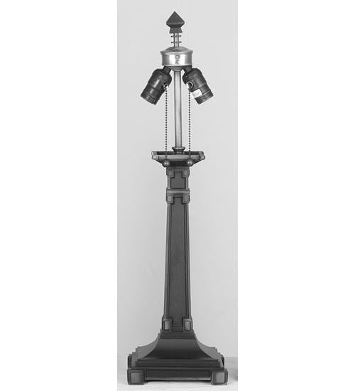 24 Inch Blocks Mission Base-2lt Inch V Inch Table Lamps