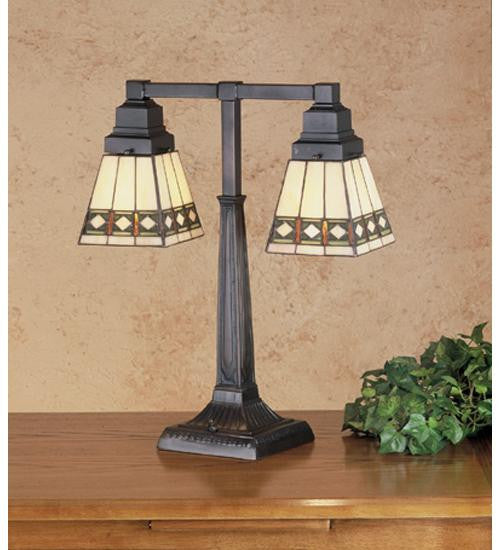 20 Inch H Diamond Mission 2 Lt Desk Lamp Table Lamps