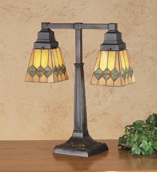 20 Inch H Martini Mission 2 Lt Desk Lamp Table Lamps