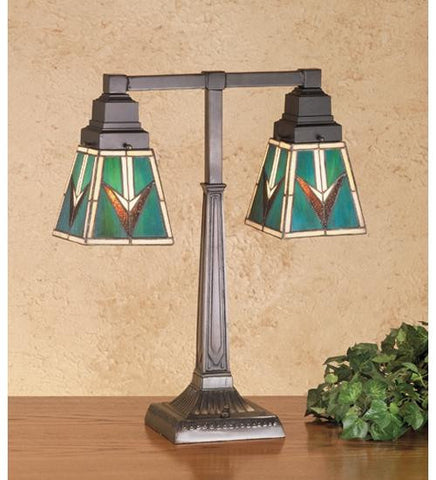 20 Inch H Comanche Mission 2 Lt Desk Lamp Table Lamps