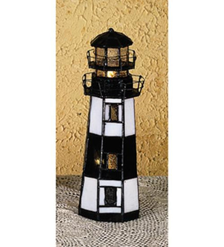 9.5 Inch H X 3 Inch W Montuak Point Lighthouse Accent Lamp Table Lamps