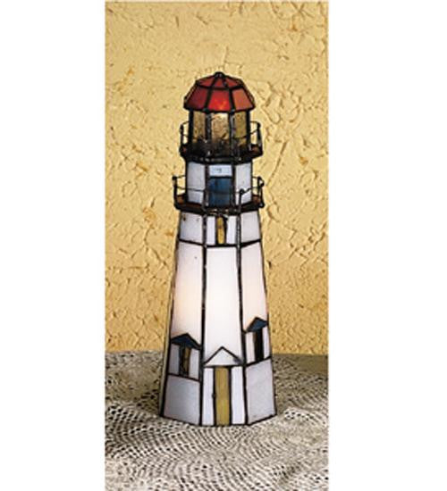 9 Inch H X 3 Inch W Marble Head Lighthouse Accent Lamp Table Lamps