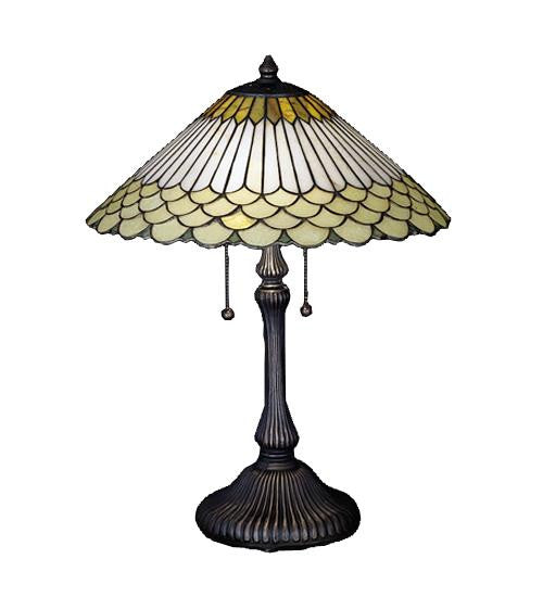 24 Inch H Jadestone Fishscale Table Lamp Table Lamps