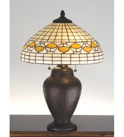 23.5 Inch H Tiffany Acorn Dome Table Lamp Table Lamps