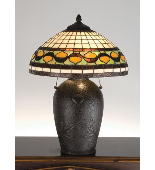 23 Inch H Tiffany Acorn Table Lamp Table Lamps