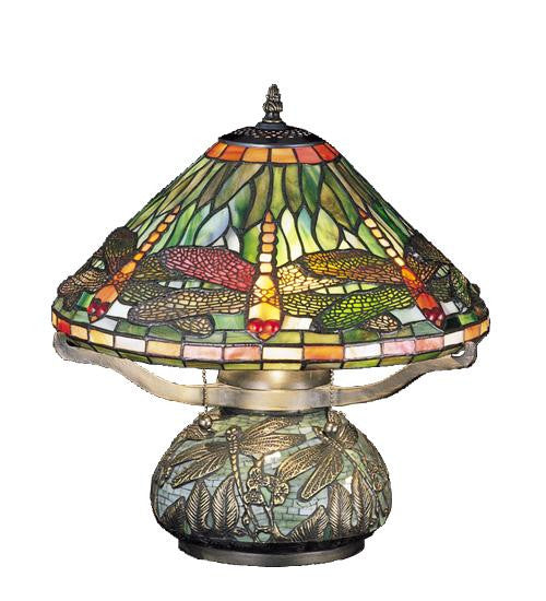 17 Inch H Mosaic Dragonfly Table Lamp Table Lamps