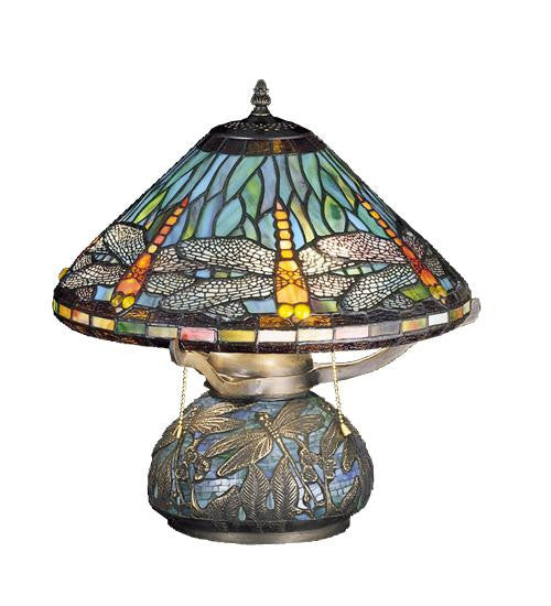 17 Inch H Mosaic Dragonfly Table Lamp Table Lamps