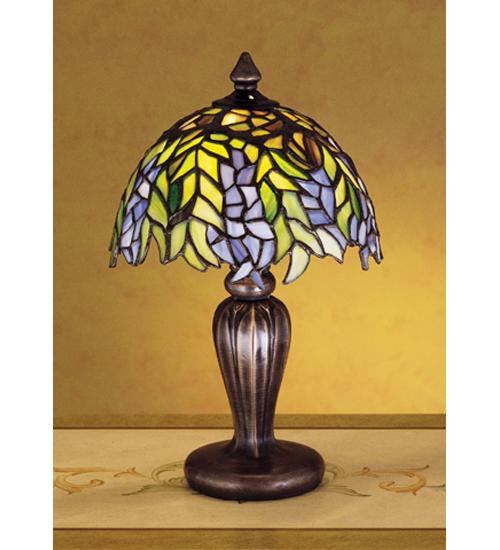 13 Inch H Honey Locust Mini Lamp Table Lamps