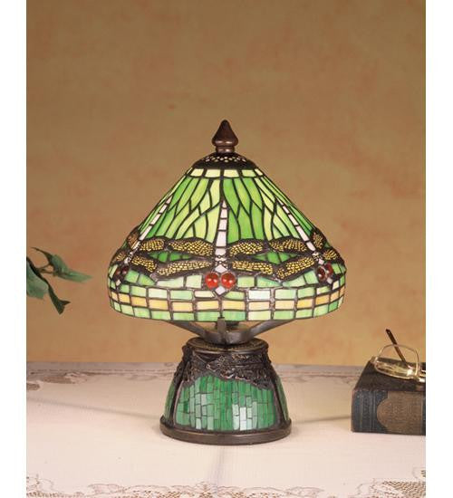 10.5 Inch H Mosaic Dragonfly Mini Lamp Table Lamps