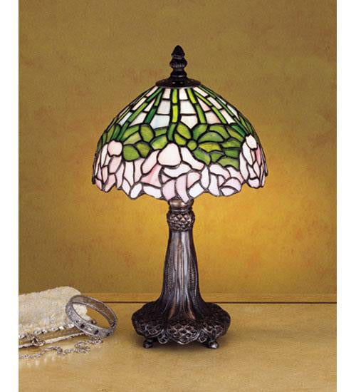 13 Inch H Cabbage Rose Mini Lamp Table Lamps