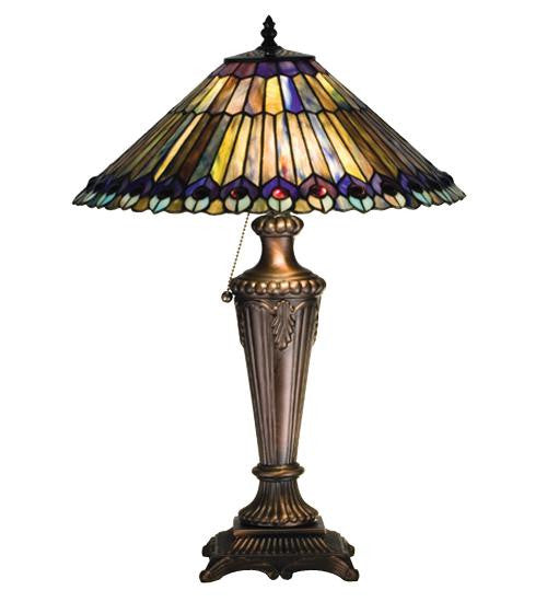 23 Inch H Jeweled Peacock Table Lamp Table Lamps