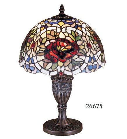 18 Inch H Renaissance Rose Accent Lamp Table Lamps