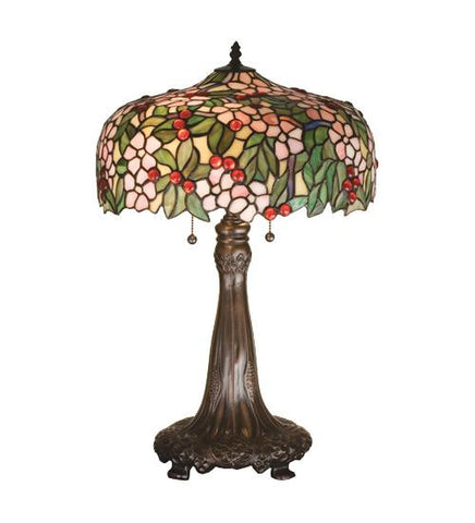 24.5 Inch H Tiffany Cherry Blossom Table Lamp Table Lamps