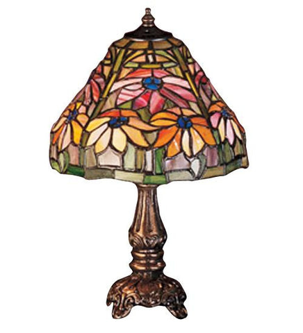 13 Inch H Poinsettia Mini Lamp Table Lamps