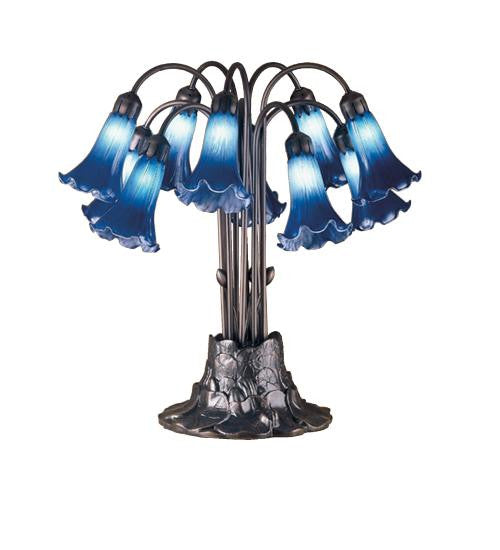 10 Light Tiffany Pondlily Table Lamp Table Lamps