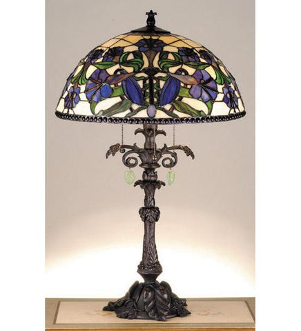 29 Inch H Nouveau Lily Table Lamp Table Lamps