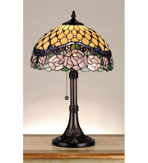 19.5 Inch H Jeweled Rose Table Lamp Table Lamps