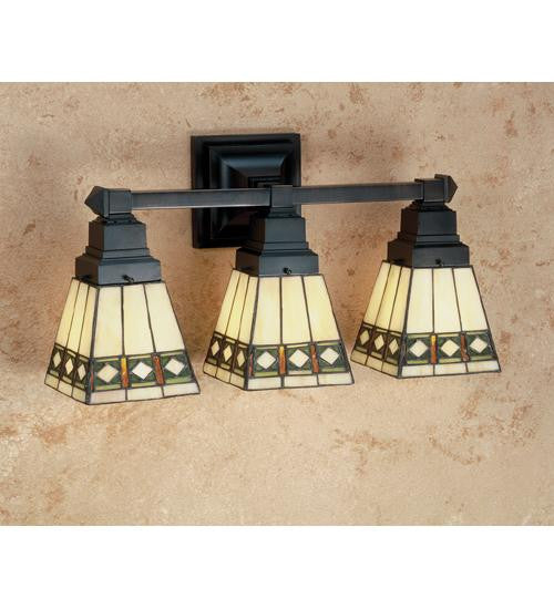 20 Inch W Diamond Mission 3 Lt Vanity Wall Sconces