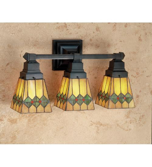 20 Inch W Martini Mission 3 Lt Vanity Wall Sconces