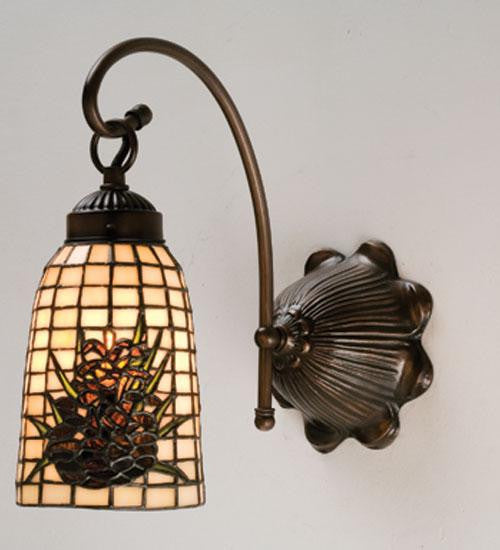 6 Inch W Pinecone 1 Lt Wall Sconce Wall Sconces