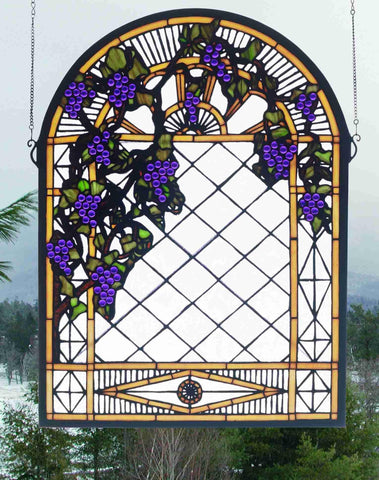 22 Inch W X 30 Inch H Grape Diamond Trellis Window Windows