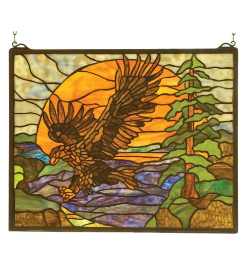 20 Inch W 16 Inch H Eagle At Sunset Window Windows