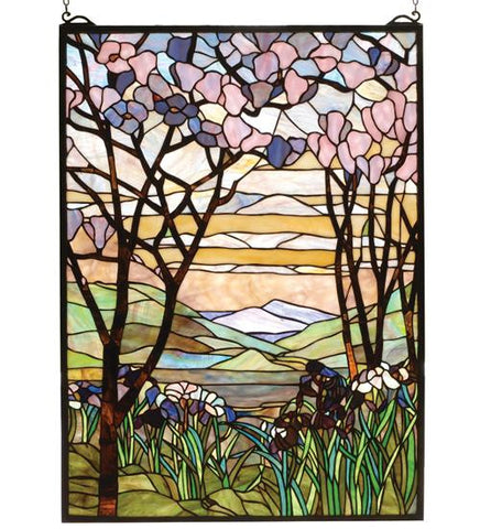 22 Inch W X 30 Inch H Tiffany Magnolia Window Windows