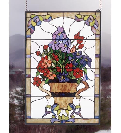 24 Inch W 36 Inch H Floral Arrangement Windows