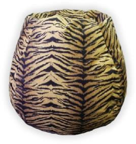 MicroFibres Tiger Bean Bag Chair