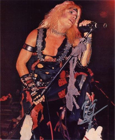 VINCE NEIL SIGNED 8X10 PHOTO MOTLEY CRUE - LOOKING RIGHT