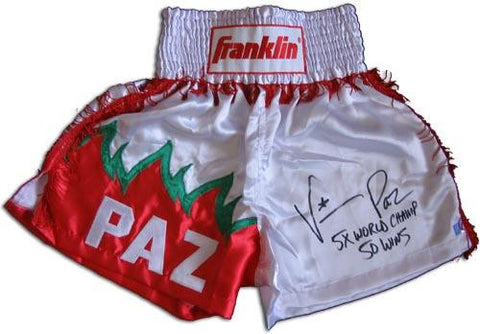 VINNY PAZ SIGNED CUSTOM BOXING TRUNKS