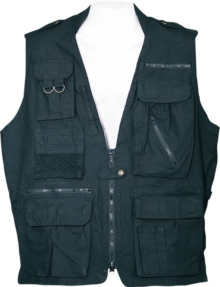 Humvee Safari Vest Black Medium