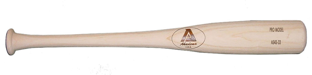 Akadema A543 Elite Professional Grade Adult Amish Wood Baseball Bat 34 Inch