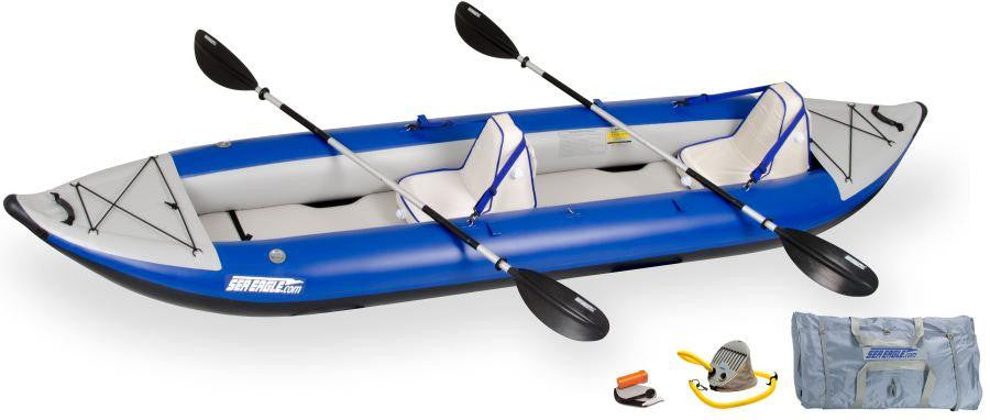 Sea Eagle 420X 14ft Inflatable Kayak Incl Seats Paddles and Pump