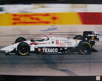 MARIO ANDRETTI SIGNED 16X20 PHOTO -  TEXACO